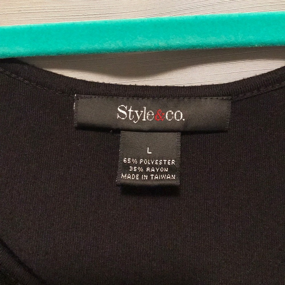 Style & Co Black Ruffle Dress - Picture 4 of 5